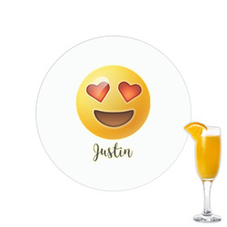 Emojis Printed Drink Topper - 2.15" (Personalized)