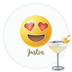Emojis Printed Drink Topper - 3.5" (Personalized)