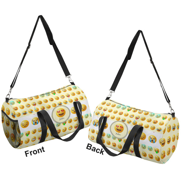 Emojis Duffle bag small front and back sides