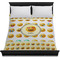 Emojis Duvet Cover - Queen - On Bed - No Prop