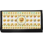 Emojis Canvas Checkbook Cover (Personalized)