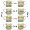 Emojis Espresso Cup - 6oz (Double Shot Set of 4) APPROVAL