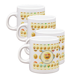 Emojis Single Shot Espresso Cups - Set of 4 (Personalized)