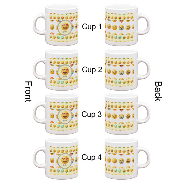 Emojis Espresso Cup Set of 4 - Apvl