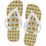 Emojis Flip Flops - Large (Personalized)