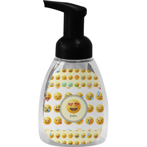 Custom Emojis Foam Soap Bottle - Black (Personalized)