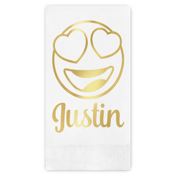 Emojis Guest Napkins - Foil Stamped (Personalized)
