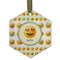 Emojis Frosted Glass Ornament - Hexagon