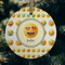 Emojis Frosted Glass Ornament - Round (Lifestyle)