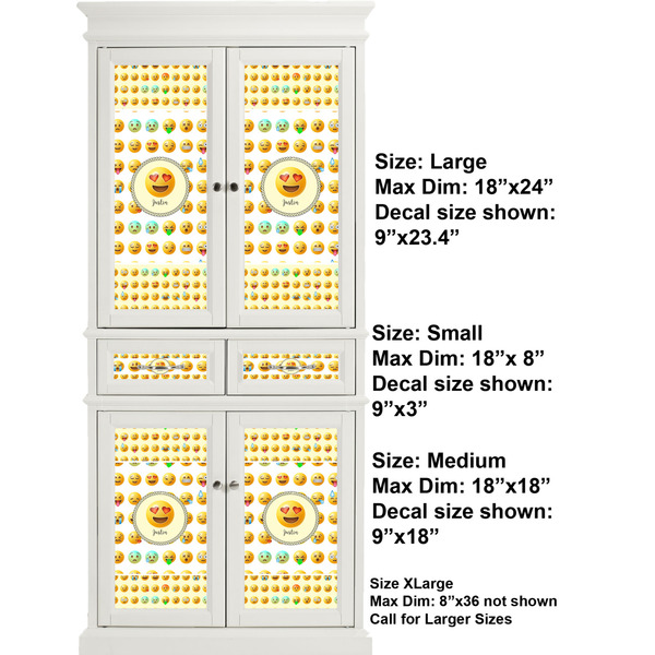 Emojis Full Cabinet (Show Sizes)