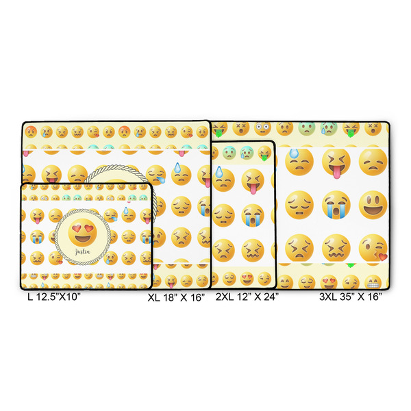 Emojis Gaming Mats - SIZE CHART