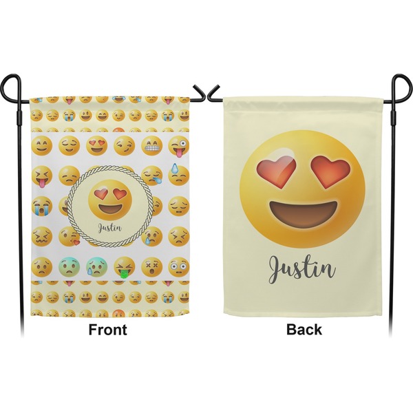 Emojis Garden Flag - Double Sided Front and Back