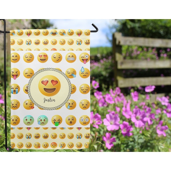 Emojis Garden Flag - Outside In Flowers