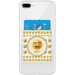 Emojis Genuine Leather Adhesive Phone Wallet (Personalized)