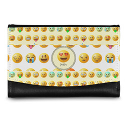 Emojis Genuine Leather Women's Wallet - Small (Personalized)