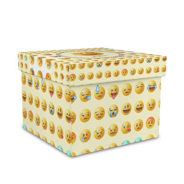 Custom Emojis Gift Box with Lid - Canvas Wrapped - Medium (Personalized)