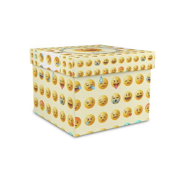 Custom Emojis Gift Box with Lid - Canvas Wrapped - Small (Personalized)