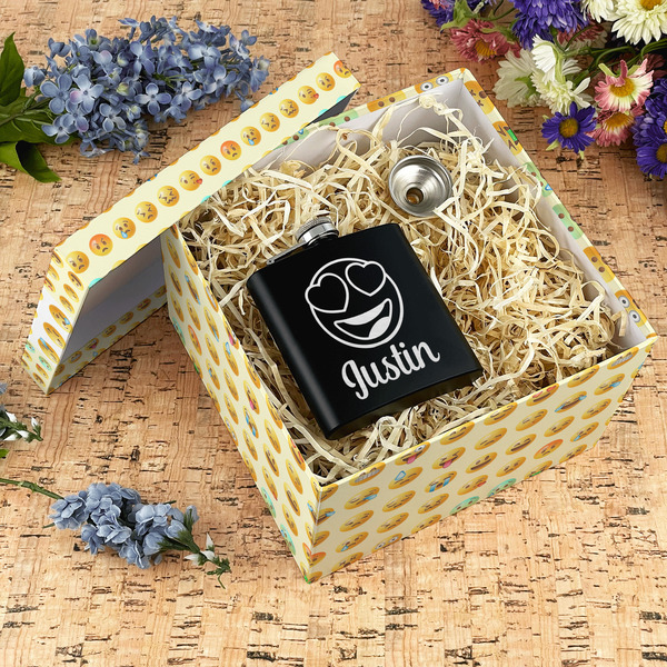 Emojis Gift Boxes with Lid - Canvas Wrapped - X-Large - In Context