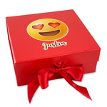 Emojis Gift Box with Magnetic Lid - Red (Personalized)