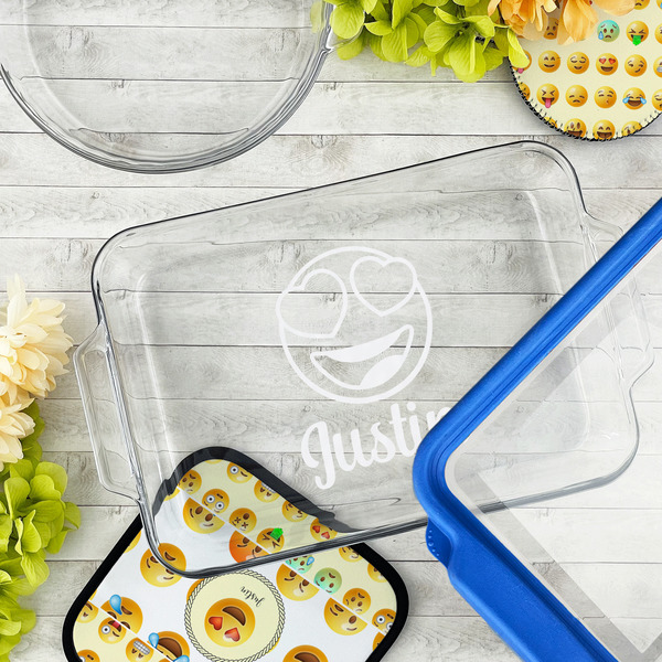Emojis Glass Baking Dish - LIFESTYLE (13x9)