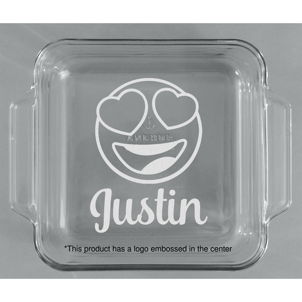 Emojis Glass Cake Dish - APPROVAL (8x8)
