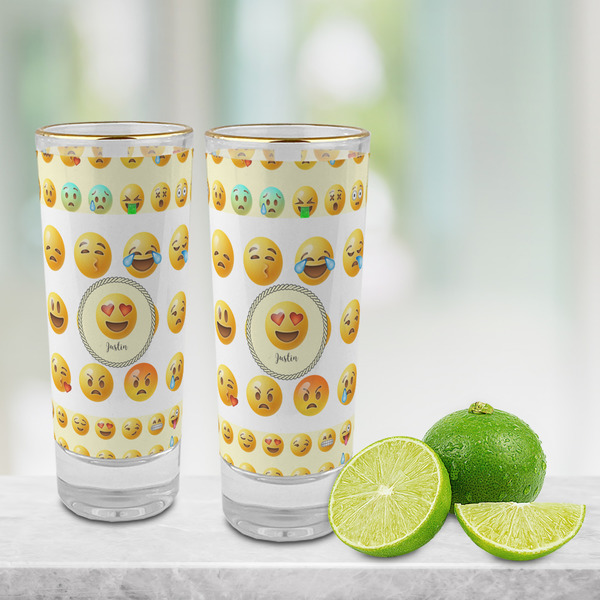 Emojis Glass Shot Glass - 2 oz - LIFESTYLE