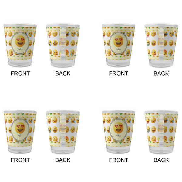 Emojis Glass Shot Glass - Standard - Set of 4 - APPROVAL