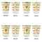 Emojis Glass Shot Glass - with gold rim - Set of 4 - APPROVAL