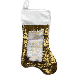 Emojis Reversible Sequin Stocking - Gold (Personalized)