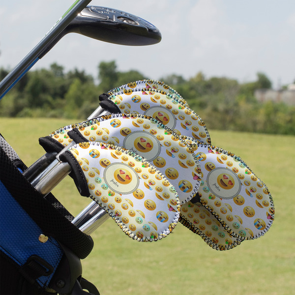 Custom Emojis Golf Club Iron Cover - Set of 9 (Personalized)