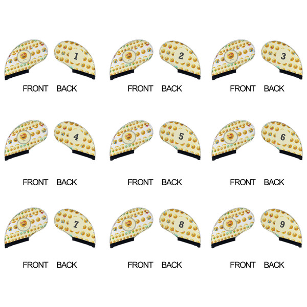 Emojis Golf Club Covers - APPROVAL (set of 9)