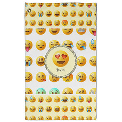 Emojis Golf Towel - Poly-Cotton Blend - Large w/ Name or Text