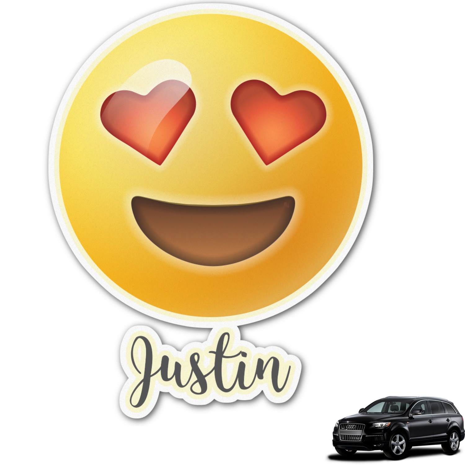 Custom Emojis Graphic Car Decal (Personalized) YouCustomizeIt