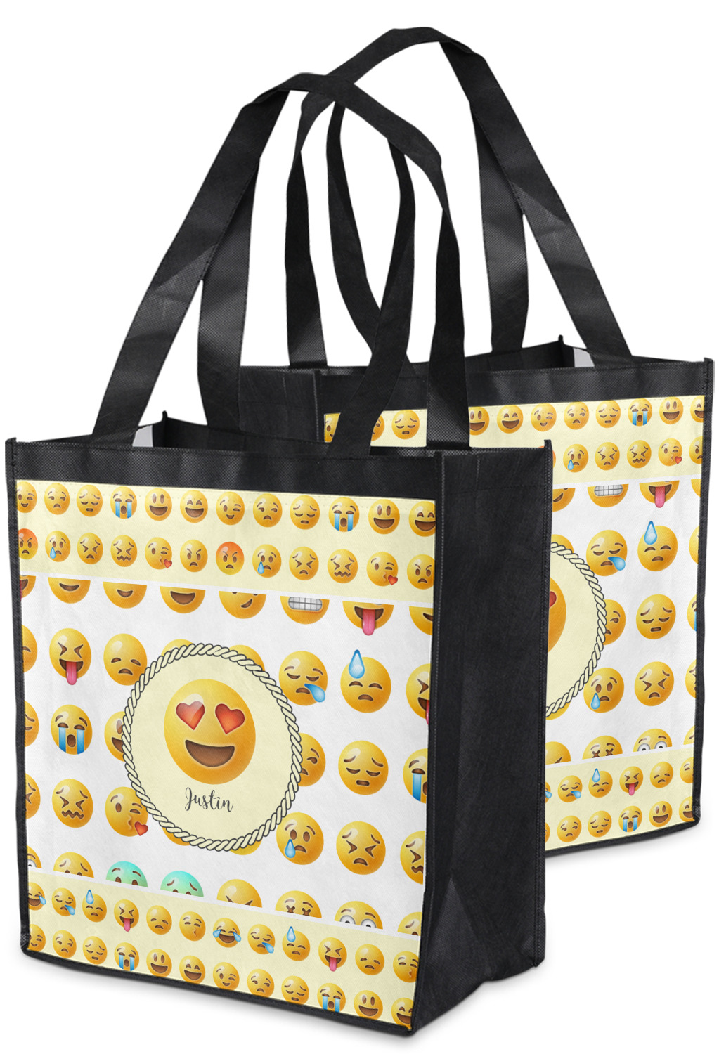 Custom Emojis Grocery Bag (Personalized) YouCustomizeIt