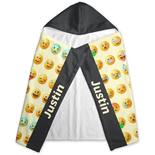 Emojis Hooded Towel - Folded