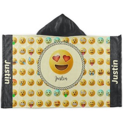 Emojis Kids Hooded Towel (Personalized)