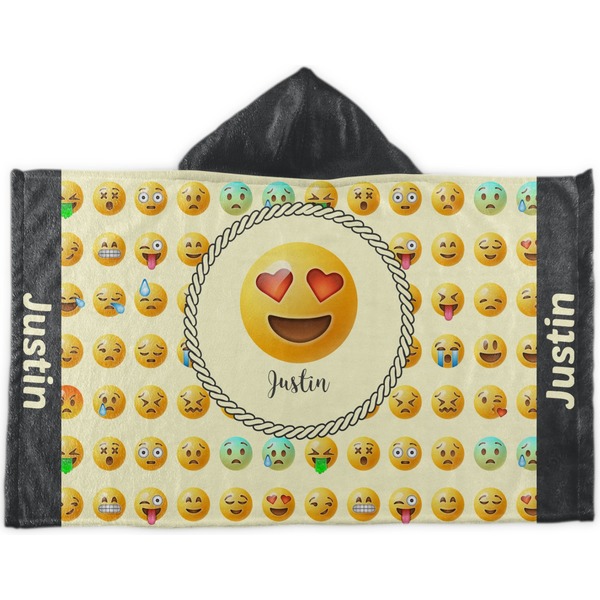 Custom Emojis Kids Hooded Towel (Personalized)