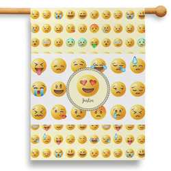 Emojis 28" House Flag - Single Sided (Personalized)