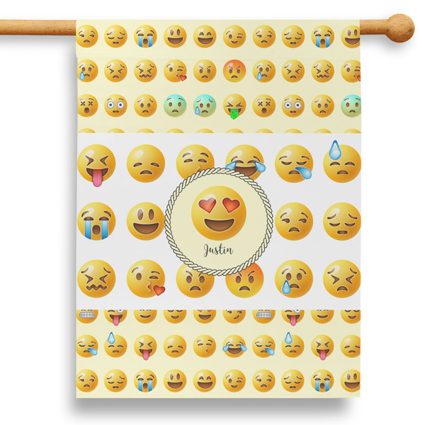 Custom Emojis 28" House Flag - Single Sided (Personalized)