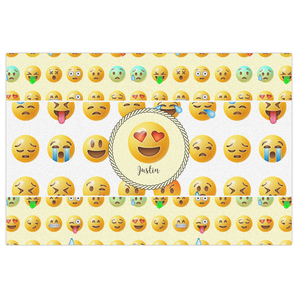 Emojis Indoor / Outdoor Rug - 4'x6' - Front Flat
