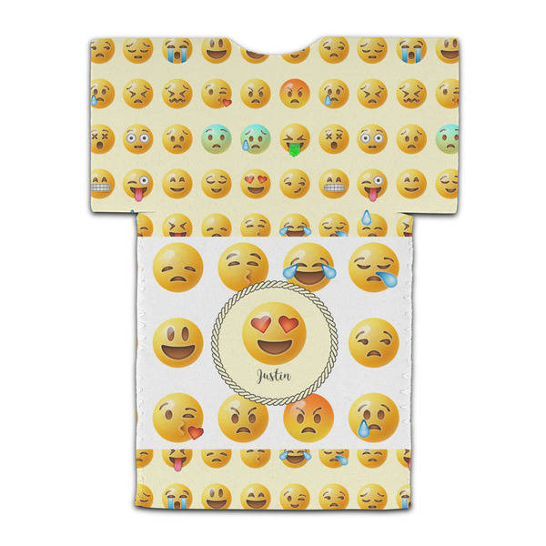 Emojis Jersey Bottle Cooler - BACK (flat)