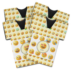 Emojis Jersey Bottle Cooler - Set of 4 (Personalized)
