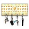 Emojis Key Hanger w/ 4 Hooks & Keys
