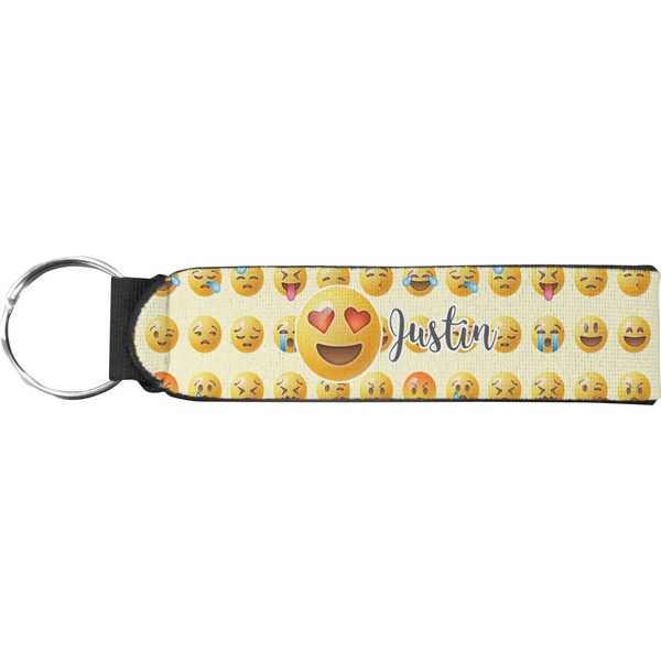 Custom Emojis Neoprene Keychain Fob (Personalized)