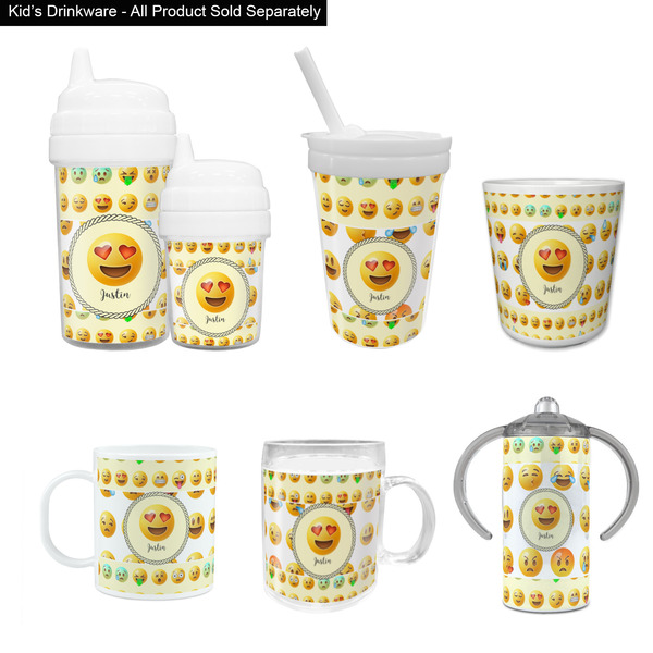 Emojis Kid's Drinkware - Customized & Personalized