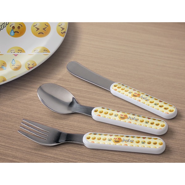 Emojis Kids Flatware w/ Plate
