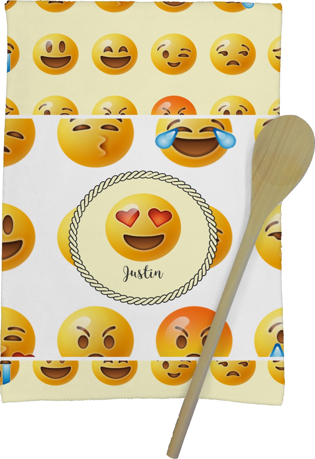 Emojis Kitchen Towel Full Print (Personalized) YouCustomizeIt