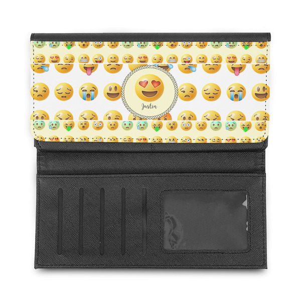 Emojis Ladies Wallet - Half Way Open