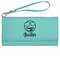 Emojis Ladies Leatherette Wallet - Laser Engraved- Teal (Personalized)