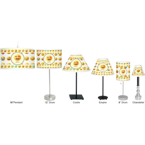 Emojis Lamp Full View Size Comparison